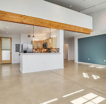 Edward loft kitchen looking in